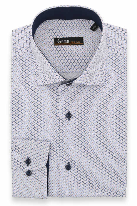 Camasa slim fit cu imprimeuri colorate [2]