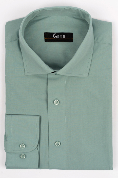 Camasa slim fit verde-menta 2XL-4XL [1]