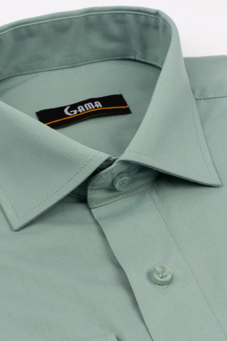 Camasa slim fit verde-menta 2XL-4XL [3]