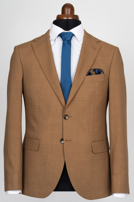 Costum barbati camel slim fit [4]