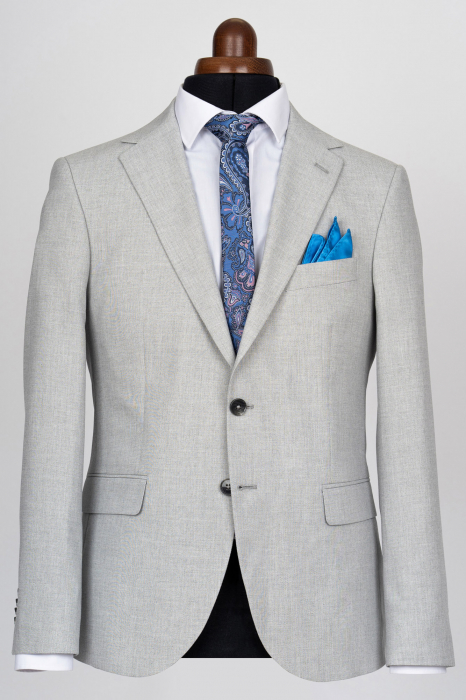 Costum barbati gri-deschis slim fit [5]