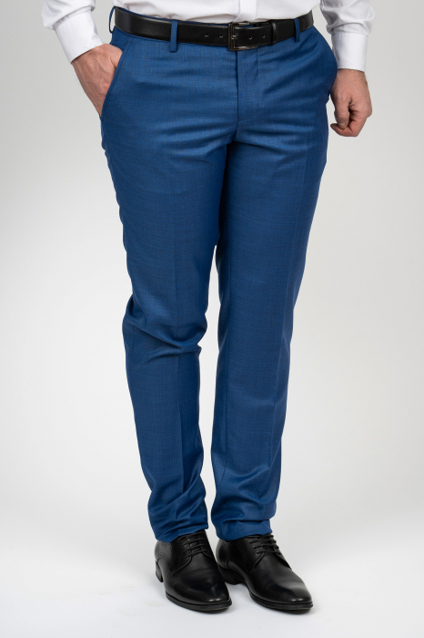 Costum barbati slim fit albastru-inchis [4]