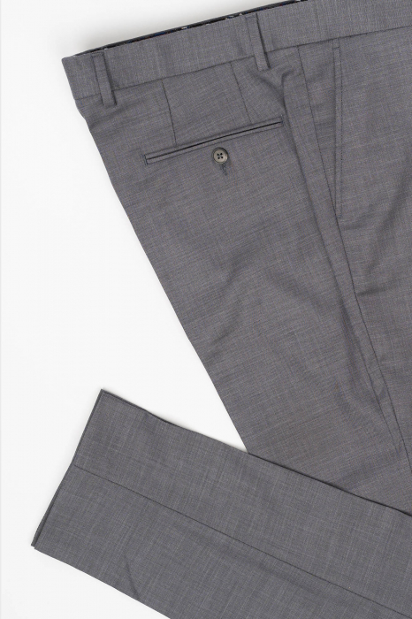 Costum barbati slim fit gri-inchis [7]