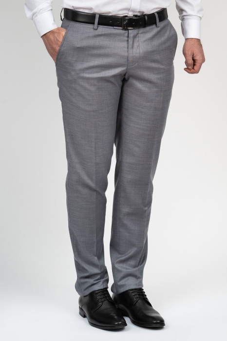 Costum barbati slim fit gri-inchis [4]