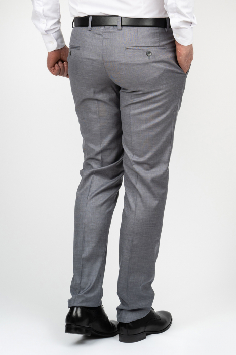 Costum barbati slim fit gri-inchis [5]