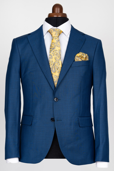 Costum barbati slim fit albastru-inchis [2]