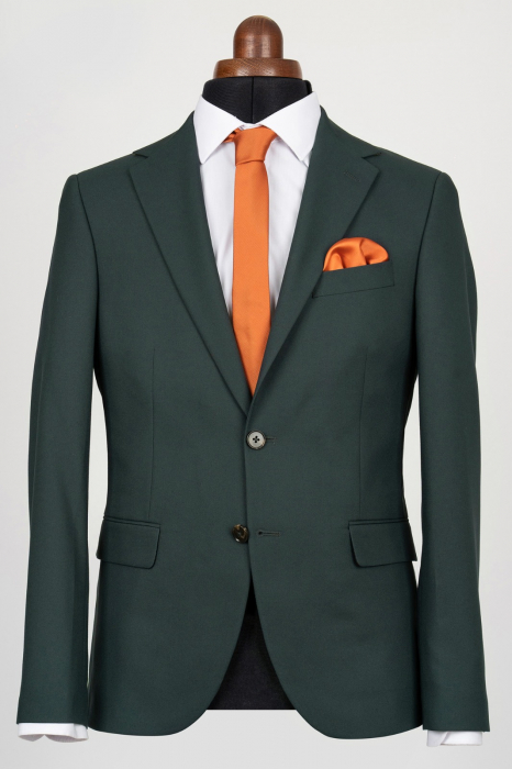 Costum barbati slim fit verde-inchis [3]