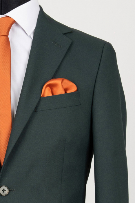 Costum barbati slim fit verde-inchis [2]