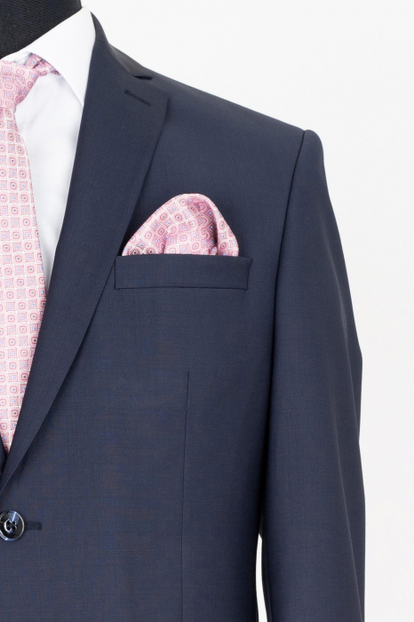 Costum slim bleumarin 100% lână [3]