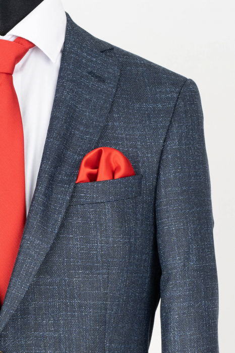 Costum slim bleumarin pepit [3]