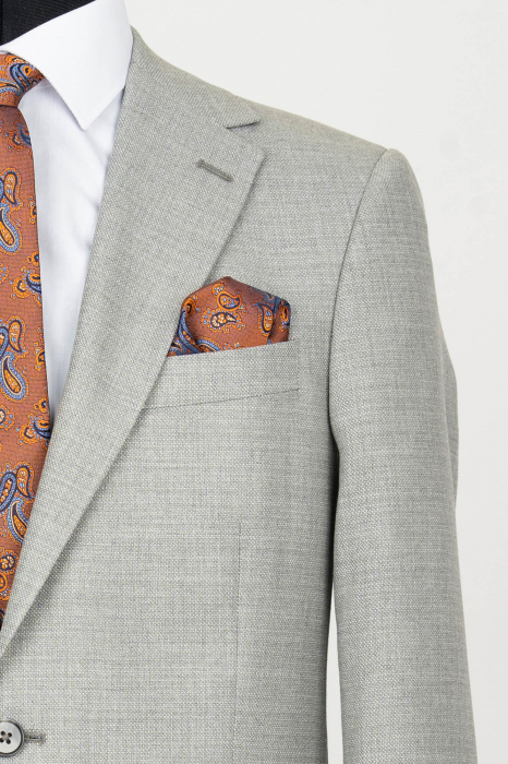 Costum slim fit gri-pepit [3]
