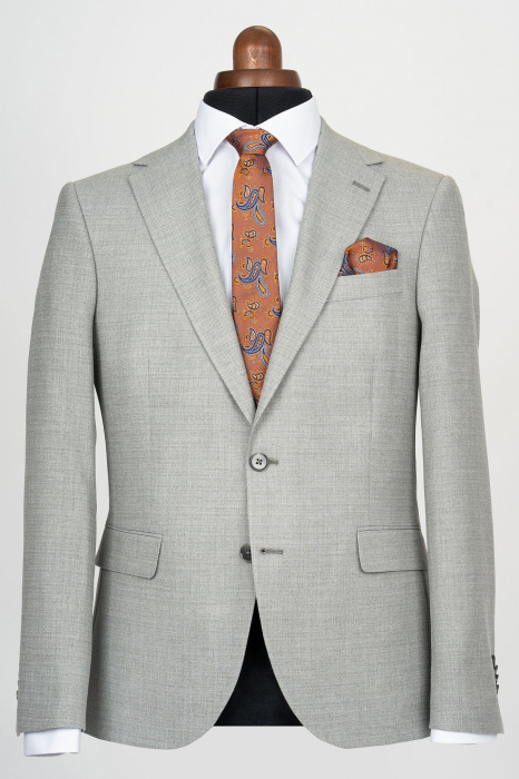 Costum slim fit gri-pepit [2]