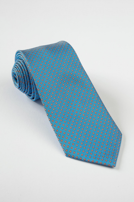 Cravata bleu cu imprimeuri florale [1]
