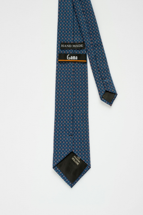 Cravata bleumarin cu imprimeuri florale [3]