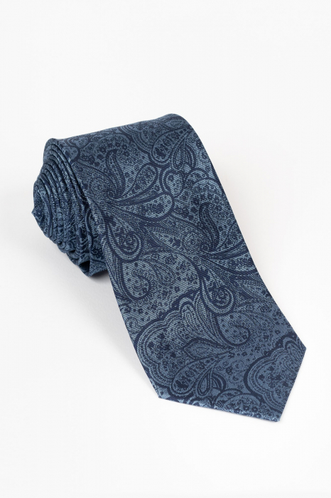 Cravata bleumarin din matase naturala [1]
