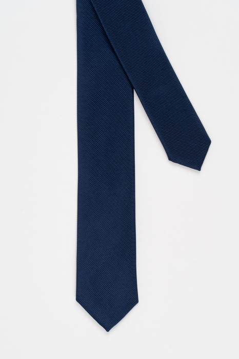 Cravata bleumarin uni ingusta [3]