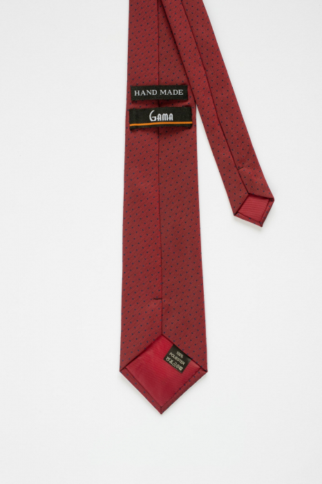 Cravata bordo cu imprimeuri [3]
