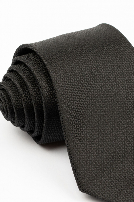 Cravata neagra  cu imprimeu geometric [2]