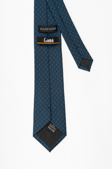 Cravata bleumarin cu imprimeu geometric [3]