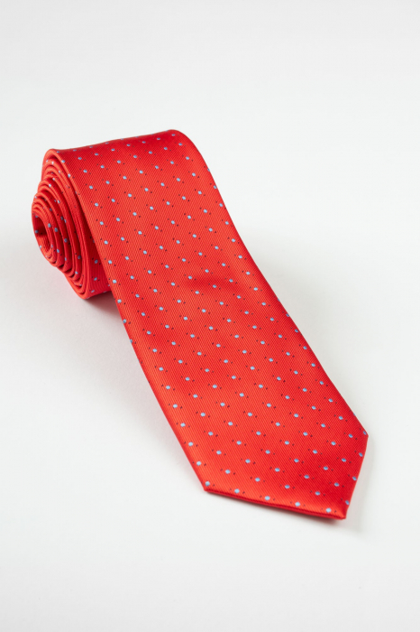 Cravata rosie cu buline [1]