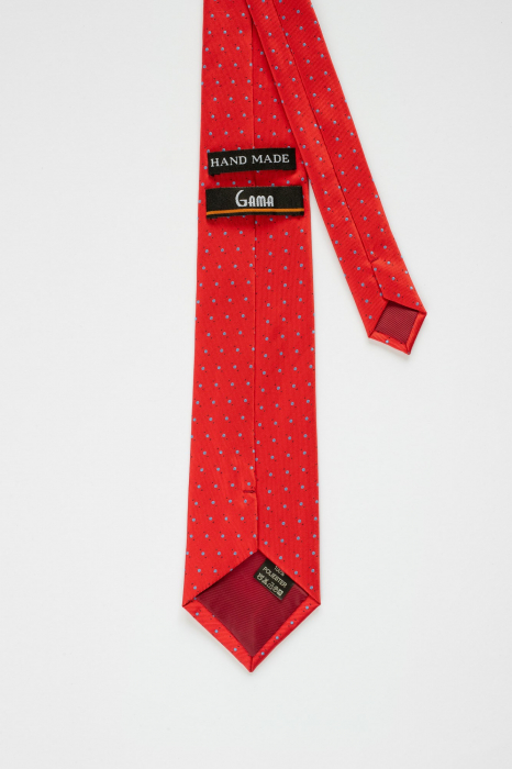 Cravata rosie cu buline [3]