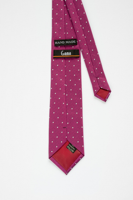 Cravata roz cu buline [3]