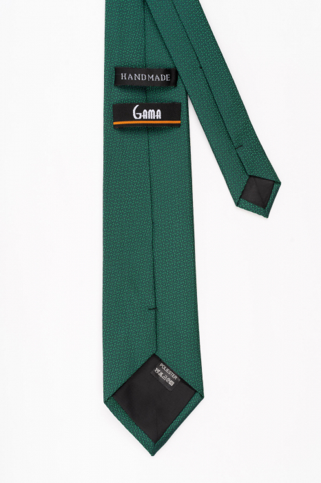 Cravata verde cu insertie neagra [3]