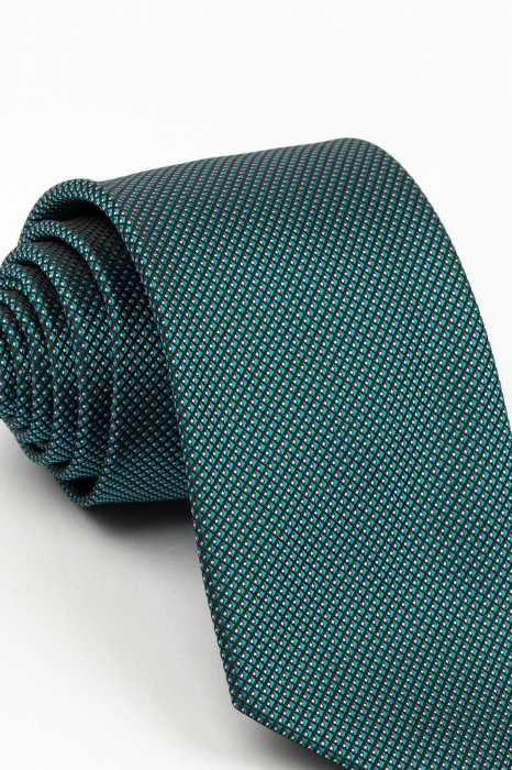 Cravata verde cu imprimeu [2]
