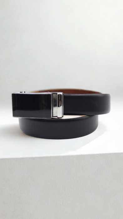 Curea piele naturală neagră AUTOMATA [7]