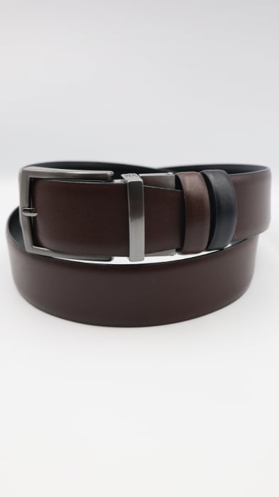 Curea piele naturală negru-maro REVERSIBILA [5]