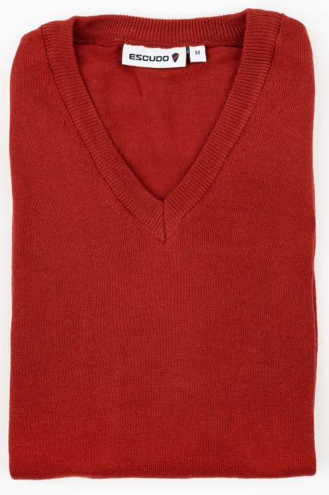 Pulover slim visiniu cu anchior [6]