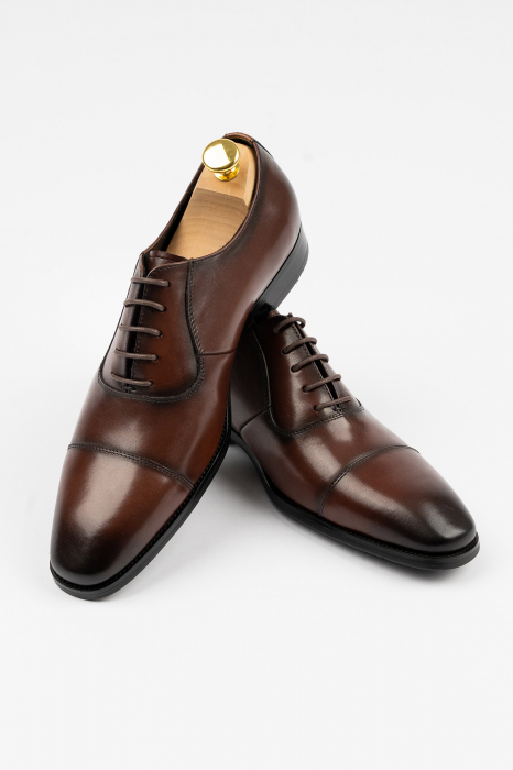 Pantofi piele barbati maro Oxford [3]