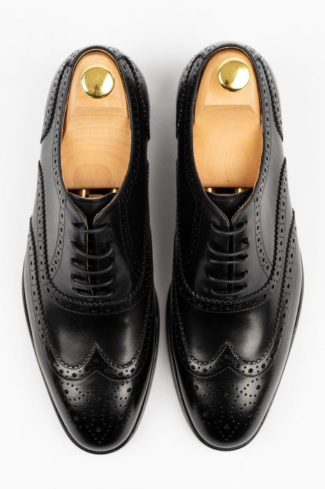 Pantofi barbati eleganti negri Brogue [1]