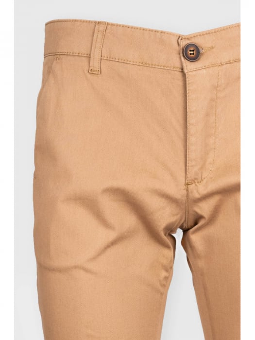Pantaloni barbati chino slim camel [2]