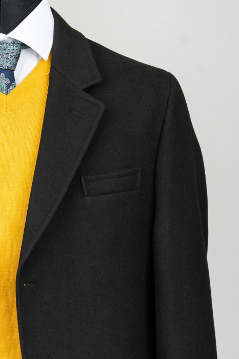 Palton slim negru [2]