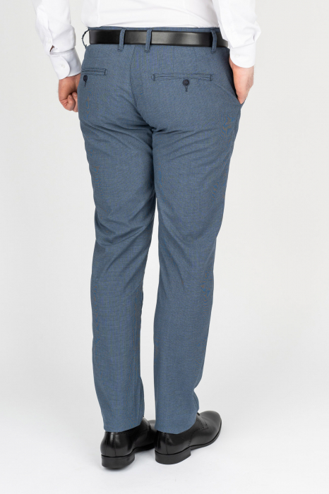 Pantaloni barbati chino slim albastru [2]