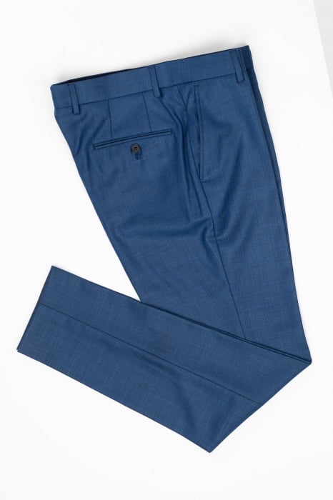 Pantaloni barbati stofa albastru-inchis regular fit [3]