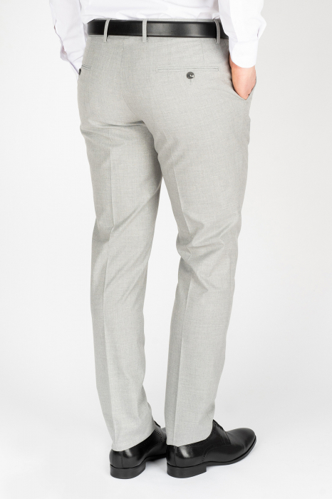 Pantaloni barbati stofa gri slim fit [2]