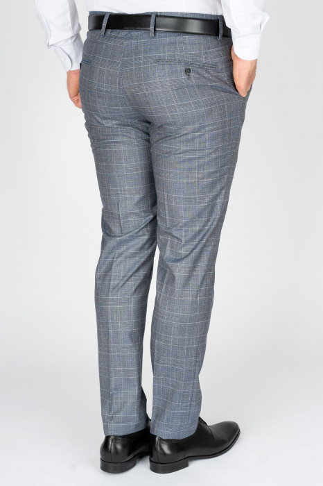 Pantaloni barbati stofa slim gri caro [3]