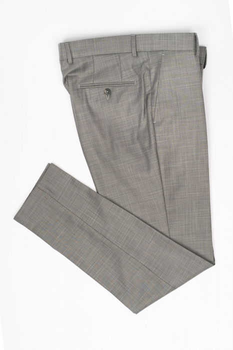 Pantaloni barbati stofa gri-petrol slim fit [3]