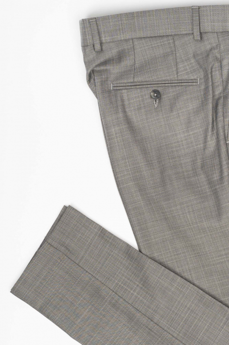 Pantaloni barbati stofa gri-petrol slim fit [4]