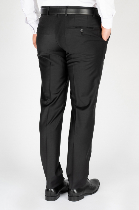 Pantaloni barbati stofa regular fit negri [2]