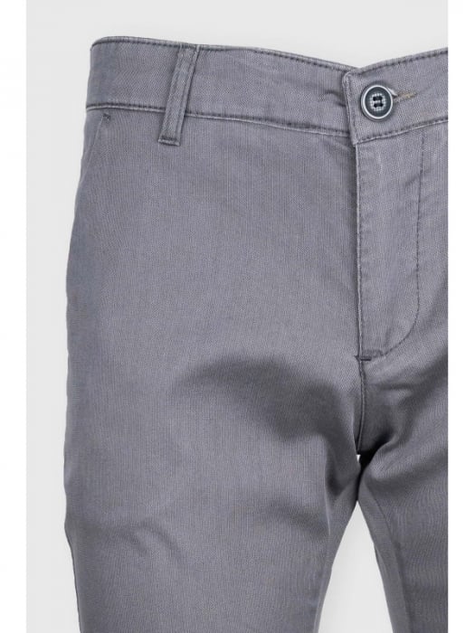 Pantaloni barbati chino slim gri [3]