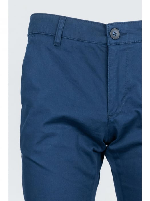Pantaloni barbati chino slim bleumarin [3]
