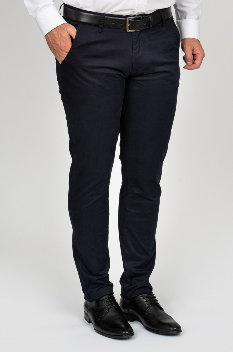 Pantaloni chino barbati slim fit navy [1]