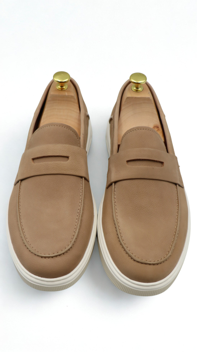 Pantofi loafer barbati bej CONFORT [2]