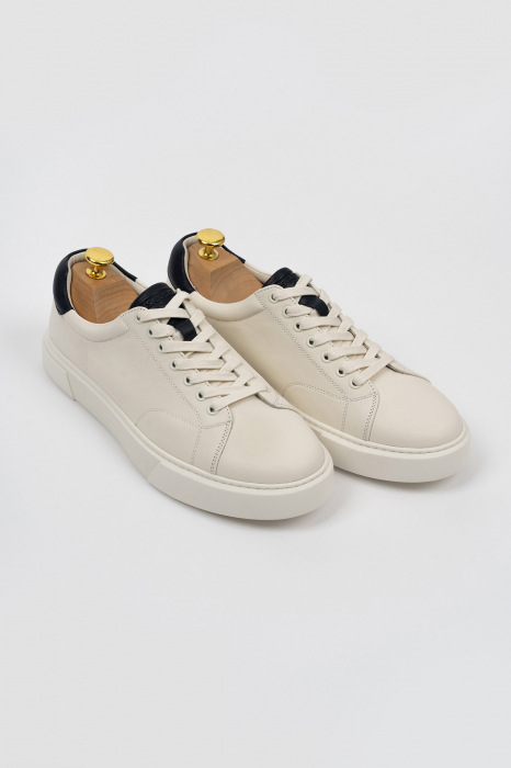 Pantofi barbati casual piele albi CONFORT [2]