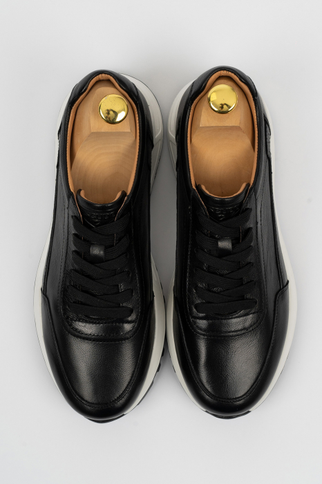 Pantofi barbati casual piele negri CONFORT [3]