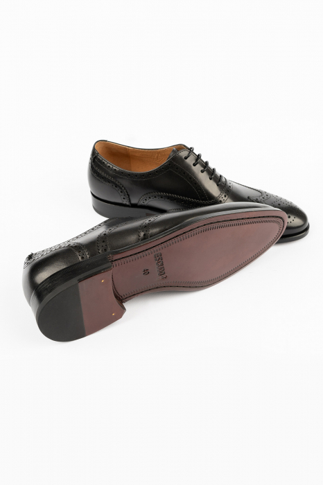 Pantofi barbati eleganti negri Brogue [5]
