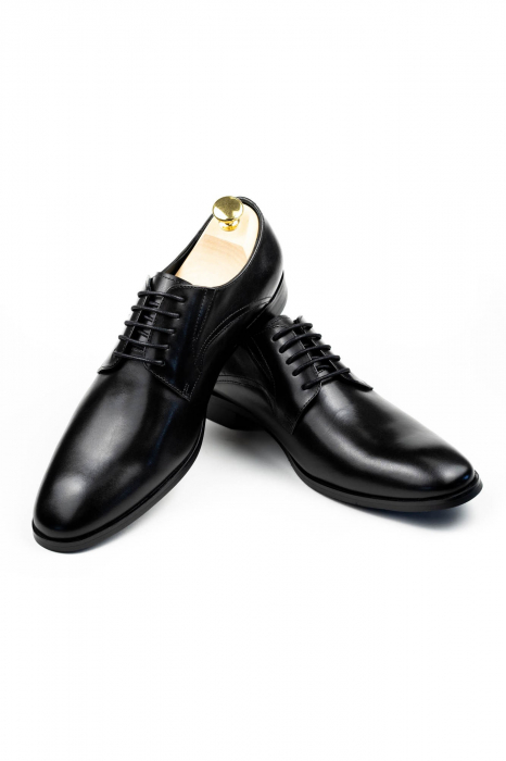 Pantofi barbati eleganti negri Derby [3]